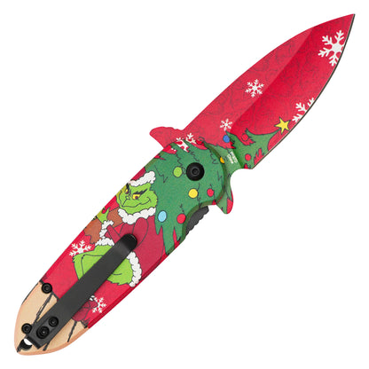 How the Grinch Stole Christmas - 7.25" Stolen Christmas | Spring Assisted Pocket Knife