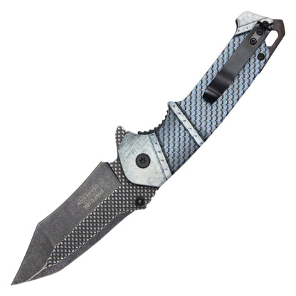 Wartech - 8" 3D Blue Dragon Pocket Knife