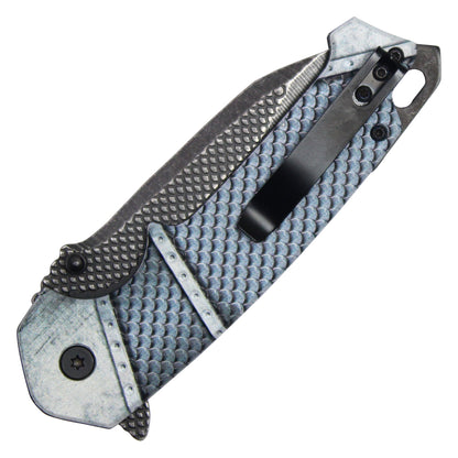 Wartech - 8" 3D Purple Dragon Pocket Knife