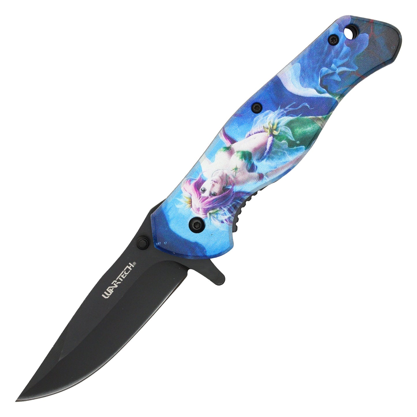 Wartech - 8" Mermaid Print Pocket Knife