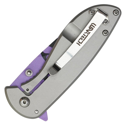 Wartech - 7" Purple Butterfly | Spring Assisted Pocket Knife