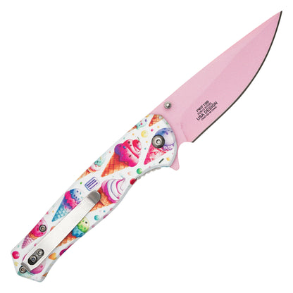 Wartech – 8" Ice Cream Cones | Spring Assisted Pocket Knife