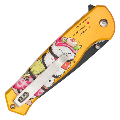 Wartech – 8" Sushi Roll | Spring Assisted Pocket Knife