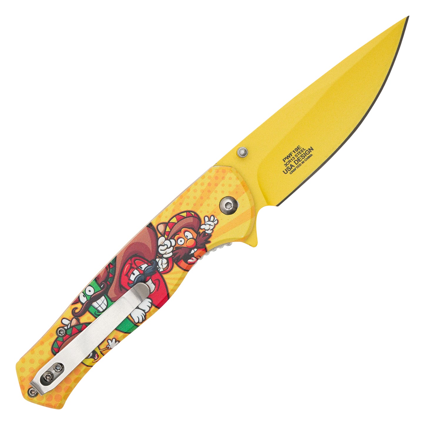 Wartech – 8" Mexican Peppers | Spring Assisted Pocket Knife