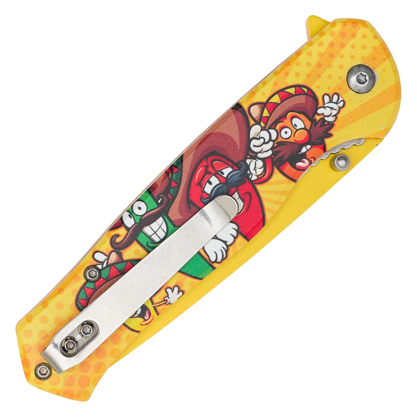 Wartech – 8" Mexican Peppers | Spring Assisted Pocket Knife