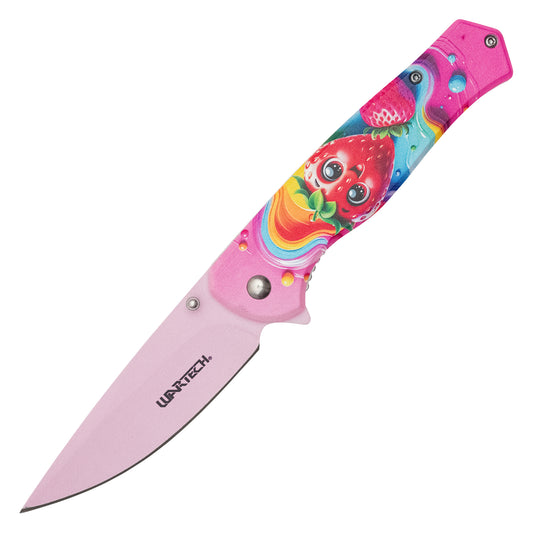 Wartech – 8" Strawberry Dreams | Spring Assisted Pocket Knife