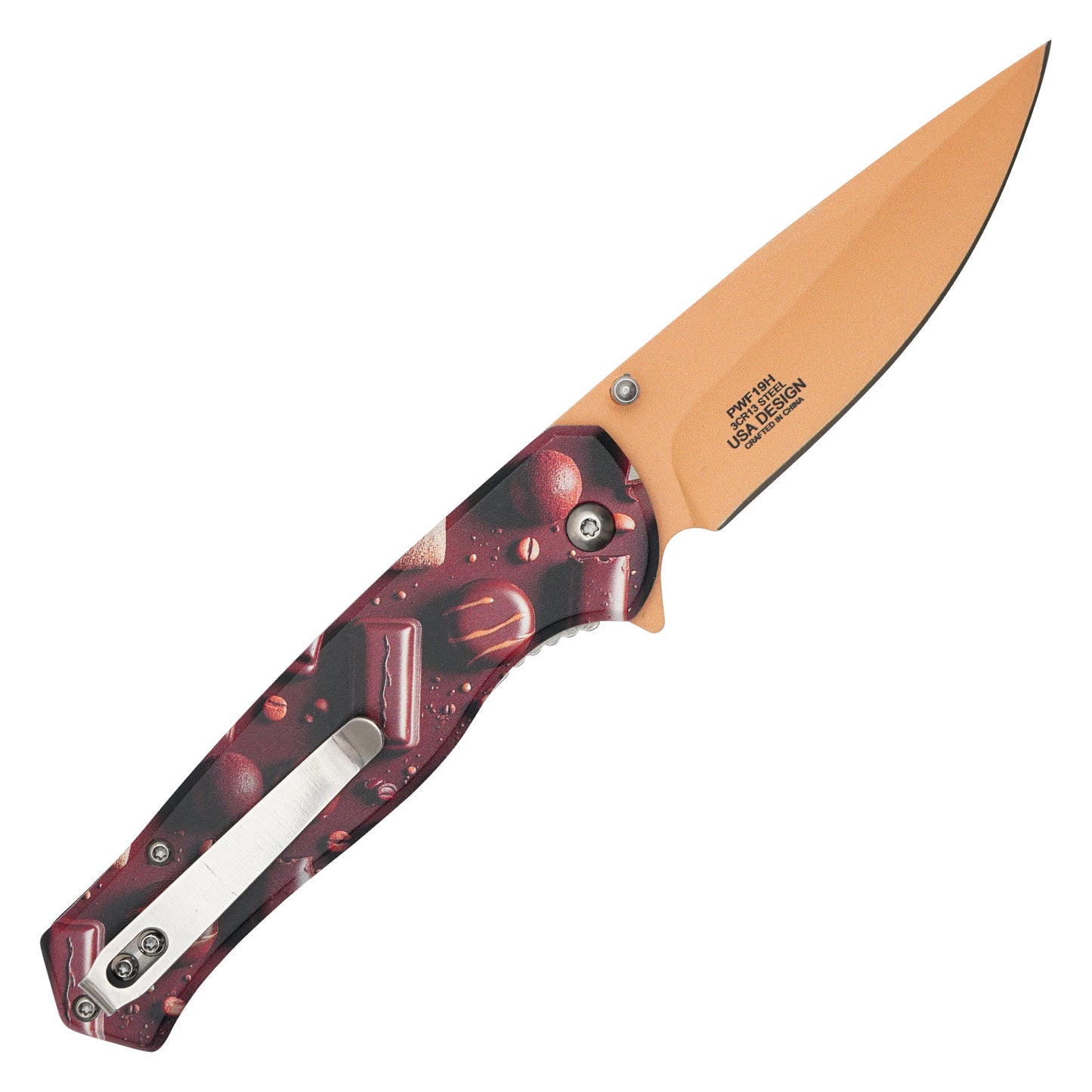 Wartech – 8" Chocolate Delights | Spring Assisted Pocket Knife