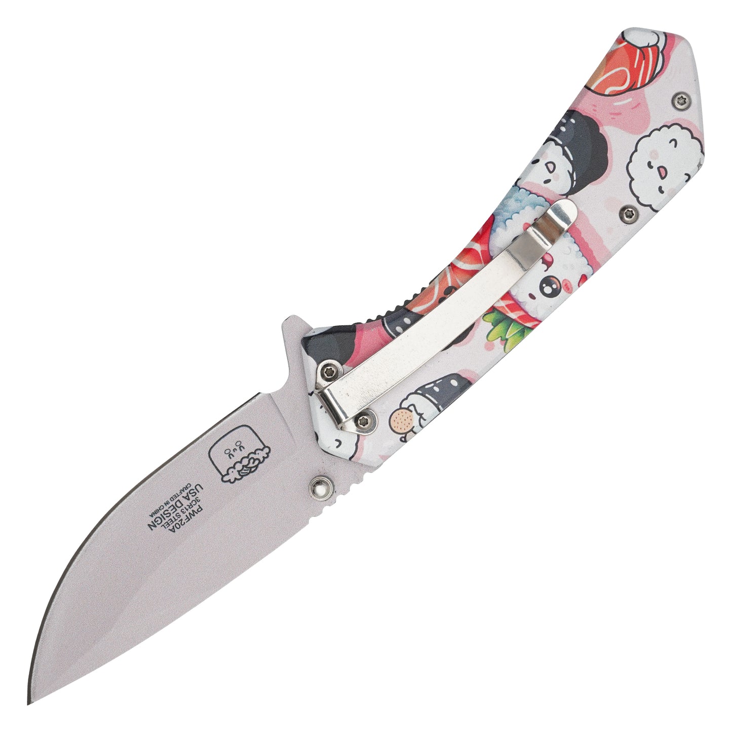 Wartech – 7.75" Cute Sushi | Spring Assisted Pocket Knife