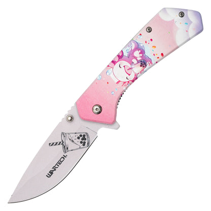 Wartech – 7.75" Axolotl Boba | Spring Assisted Pocket Knife