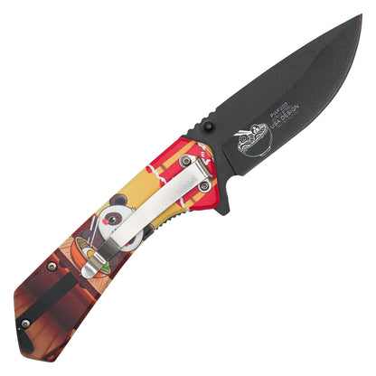 Wartech – 7.75" Ramen Panda | Spring Assisted Pocket Knife