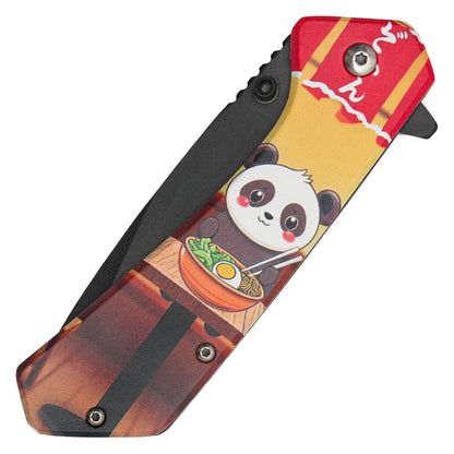 Wartech – 7.75" Ramen Panda | Spring Assisted Pocket Knife