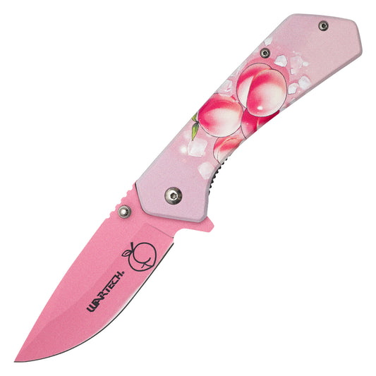 Wartech – 7.75" Pink Peaches | Spring Assisted Pocket Knife