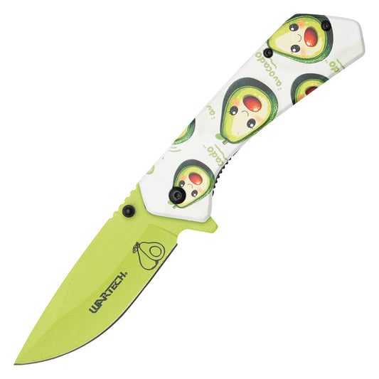 Wartech - 7.75" Happy Avocado | Spring Assisted Pocket Knife