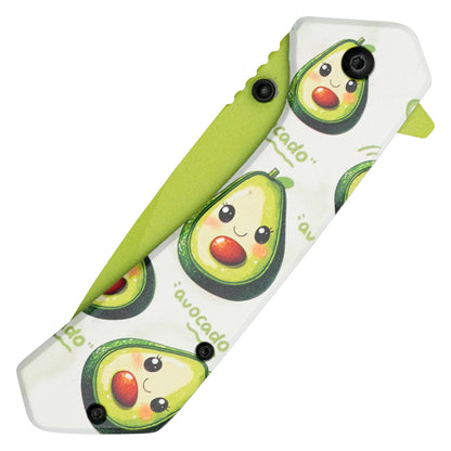 Wartech - 7.75" Happy Avocado | Spring Assisted Pocket Knife