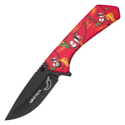 Wartech - 7.75" Blazing Peppers | Spring Assisted Pocket Knife