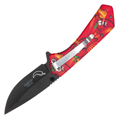 Wartech - 7.75" Blazing Peppers | Spring Assisted Pocket Knife