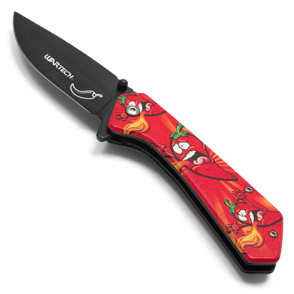 Wartech - 7.75" Blazing Peppers | Spring Assisted Pocket Knife