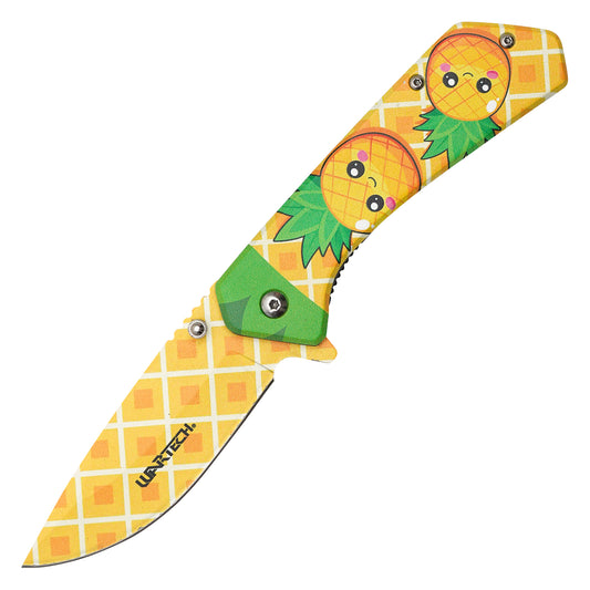 Wartech - 7.75" Sweet Pineapple | Spring Assisted Pocket Knife