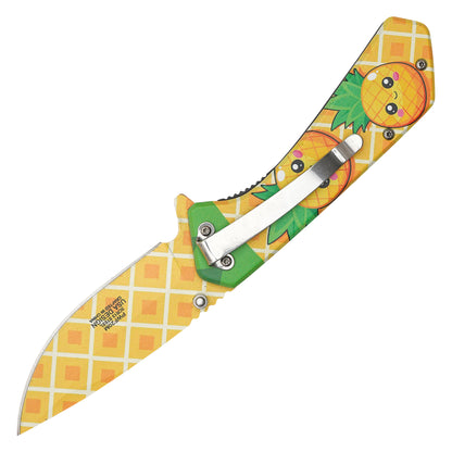 Wartech - 7.75" Sweet Pineapple | Spring Assisted Pocket Knife
