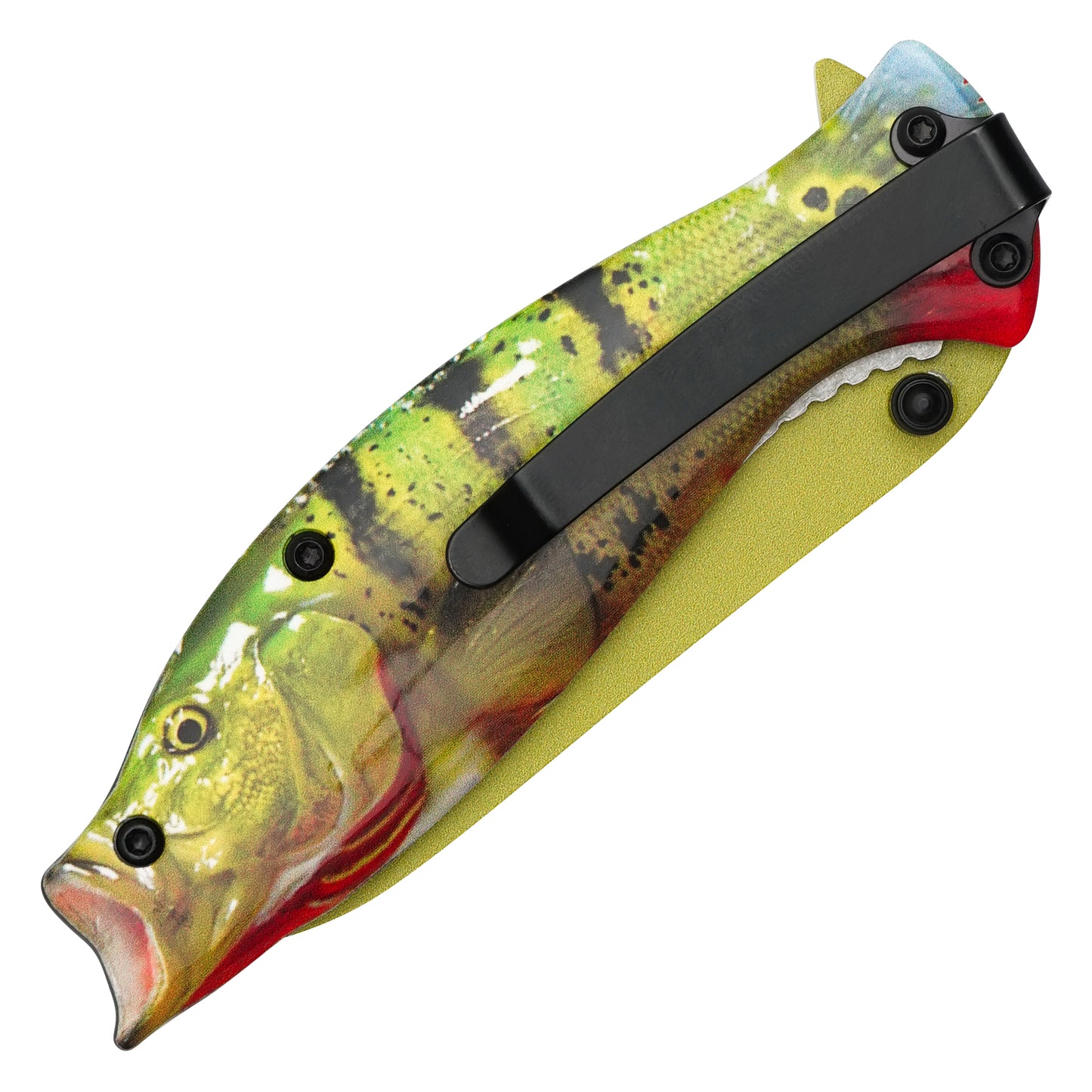 Wartech - 7.25" Peacock Bass | Spring Assisted Pocket Knife