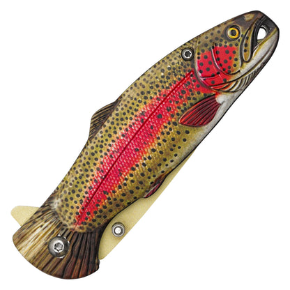 Wartech - 7.25" Rainbow Trout | Spring Assisted Pocket Knife
