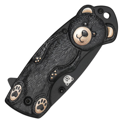 Wartech - 6.75" Black Bear | Spring Assisted Pocket Knife