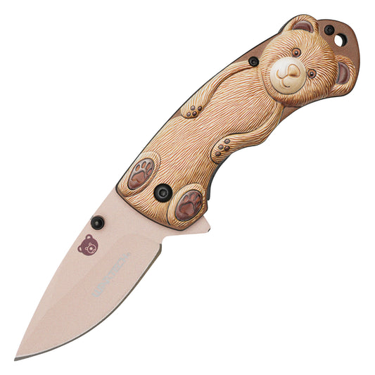 Wartech - 6.75" Brown Bear | Spring Assisted Pocket Knife