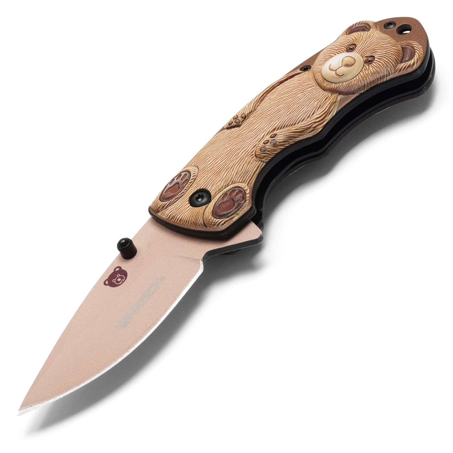 Wartech - 6.75" Brown Bear | Spring Assisted Pocket Knife