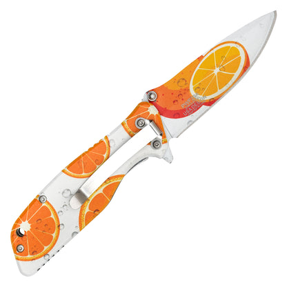 Wartech – 7" Orange Slice Pocket Knife | Pocket Knife