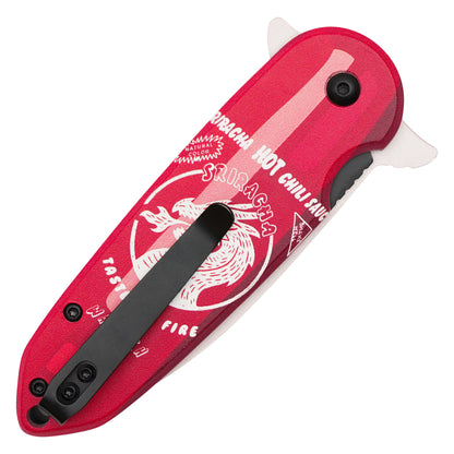 Wartech - 7.25" Hot Chili Sauce | Spring Assisted Pocket Knife