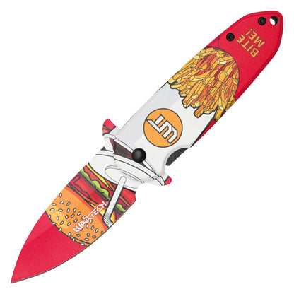 Wartech - 7.25" Burger Combo | Spring Assisted Pocket Knife