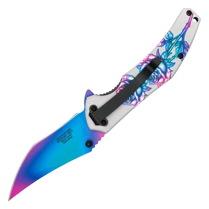 Wartech - Neon Rose | Collectible Spring Assisted Pocket Knife