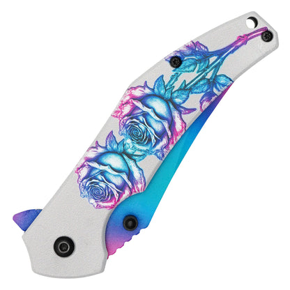 Wartech - Neon Rose | Collectible Spring Assisted Pocket Knife
