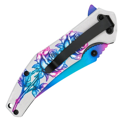 Wartech - Neon Rose | Collectible Spring Assisted Pocket Knife