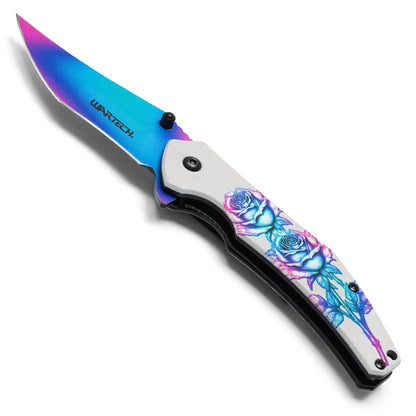 Wartech - Neon Rose | Collectible Spring Assisted Pocket Knife