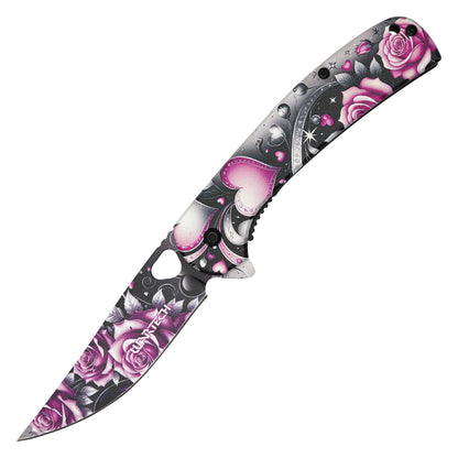 Wartech - Love & Roses | Collectible Spring Assisted Pocket Knife