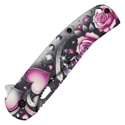 Wartech - Love & Roses | Collectible Spring Assisted Pocket Knife
