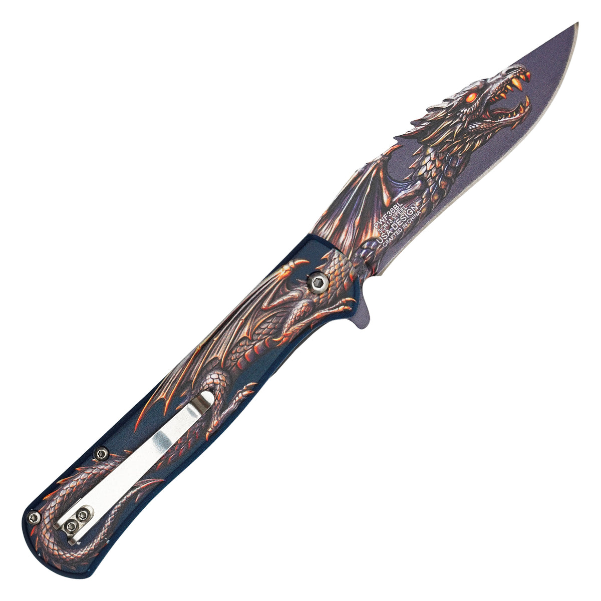 Wartech - Midnight Dragon | Collectible Spring Assisted Pocket Knife