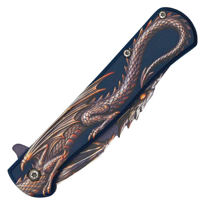 Wartech - Midnight Dragon | Collectible Spring Assisted Pocket Knife