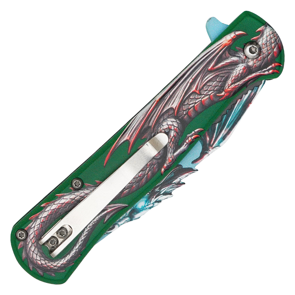 Wartech - Emerald Dragon | Collectible Spring Assisted Pocket Knife