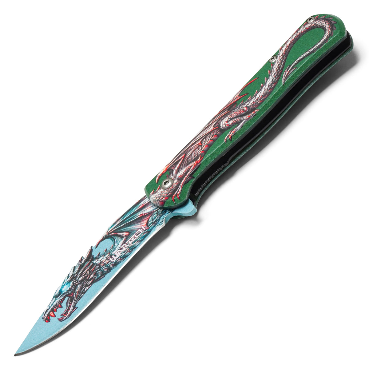 Wartech - Emerald Dragon | Collectible Spring Assisted Pocket Knife