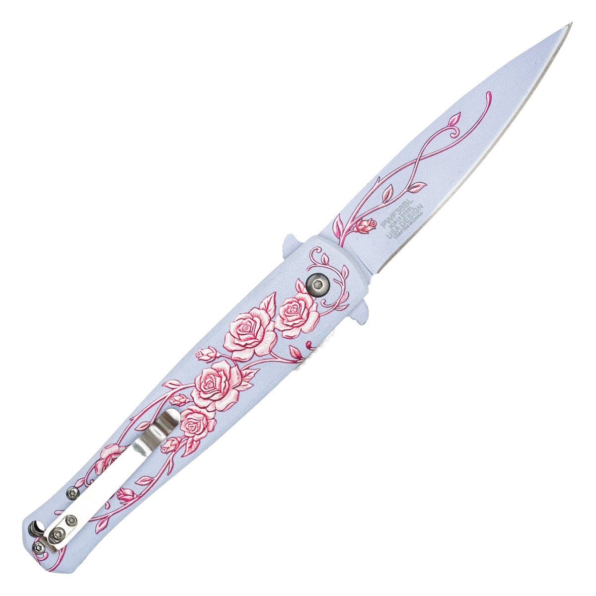 Wartech - Blush Rose | Collectible Spring Assisted Pocket Knife