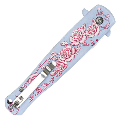 Wartech - Blush Rose | Collectible Spring Assisted Pocket Knife