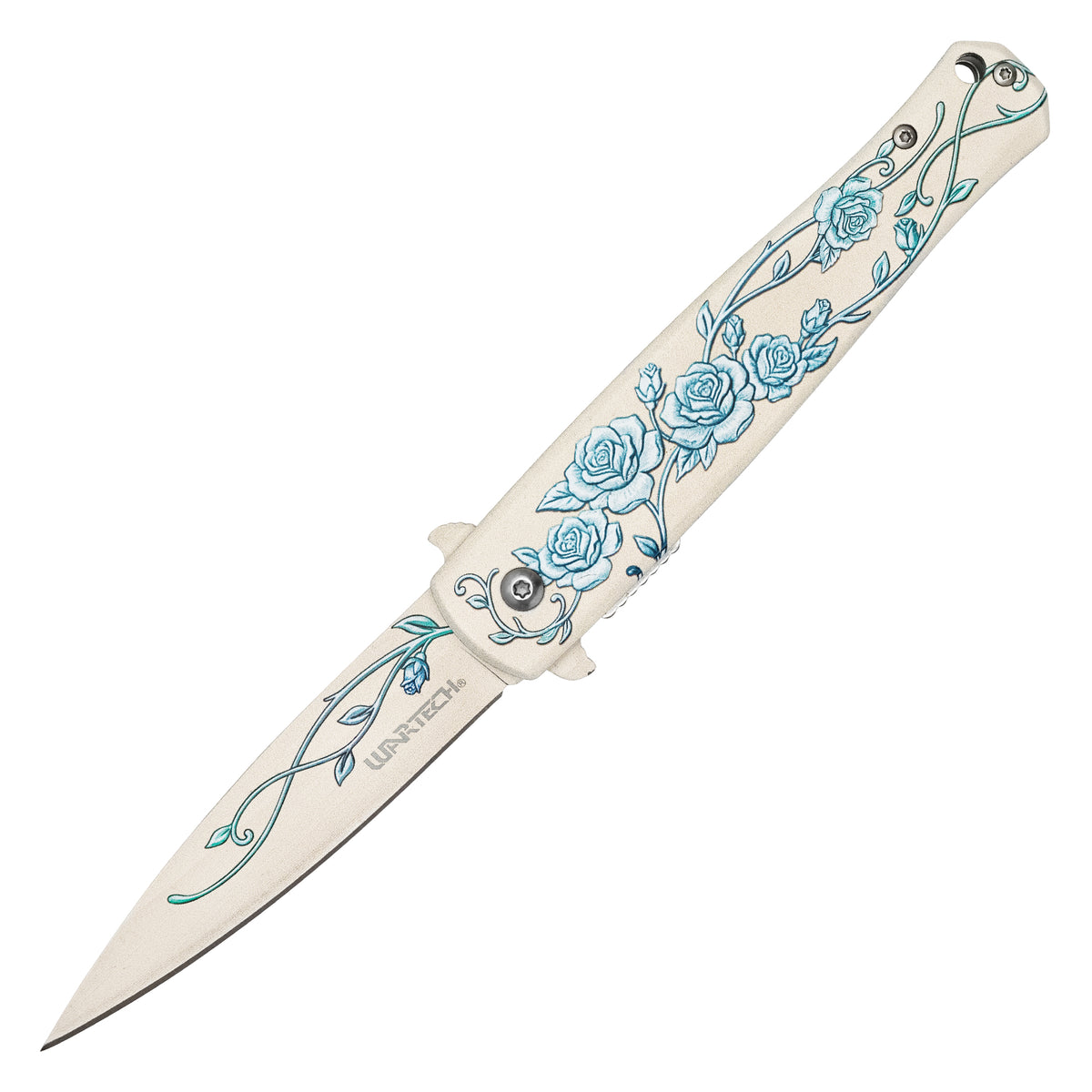 Wartech - Winter Rose  | Collectible Spring Assisted Pocket Knife