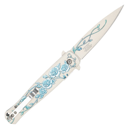Wartech - Winter Rose  | Collectible Spring Assisted Pocket Knife