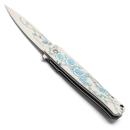 Wartech - Winter Rose  | Collectible Spring Assisted Pocket Knife