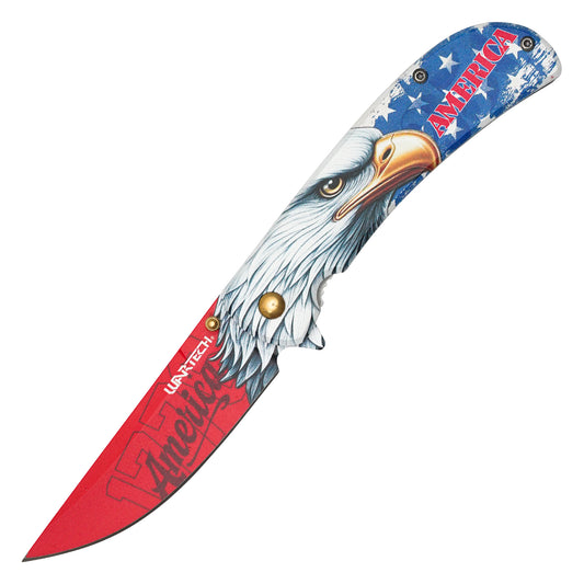 Wartech - 1776 Eagle | Collectible Spring Assisted Pocket Knife