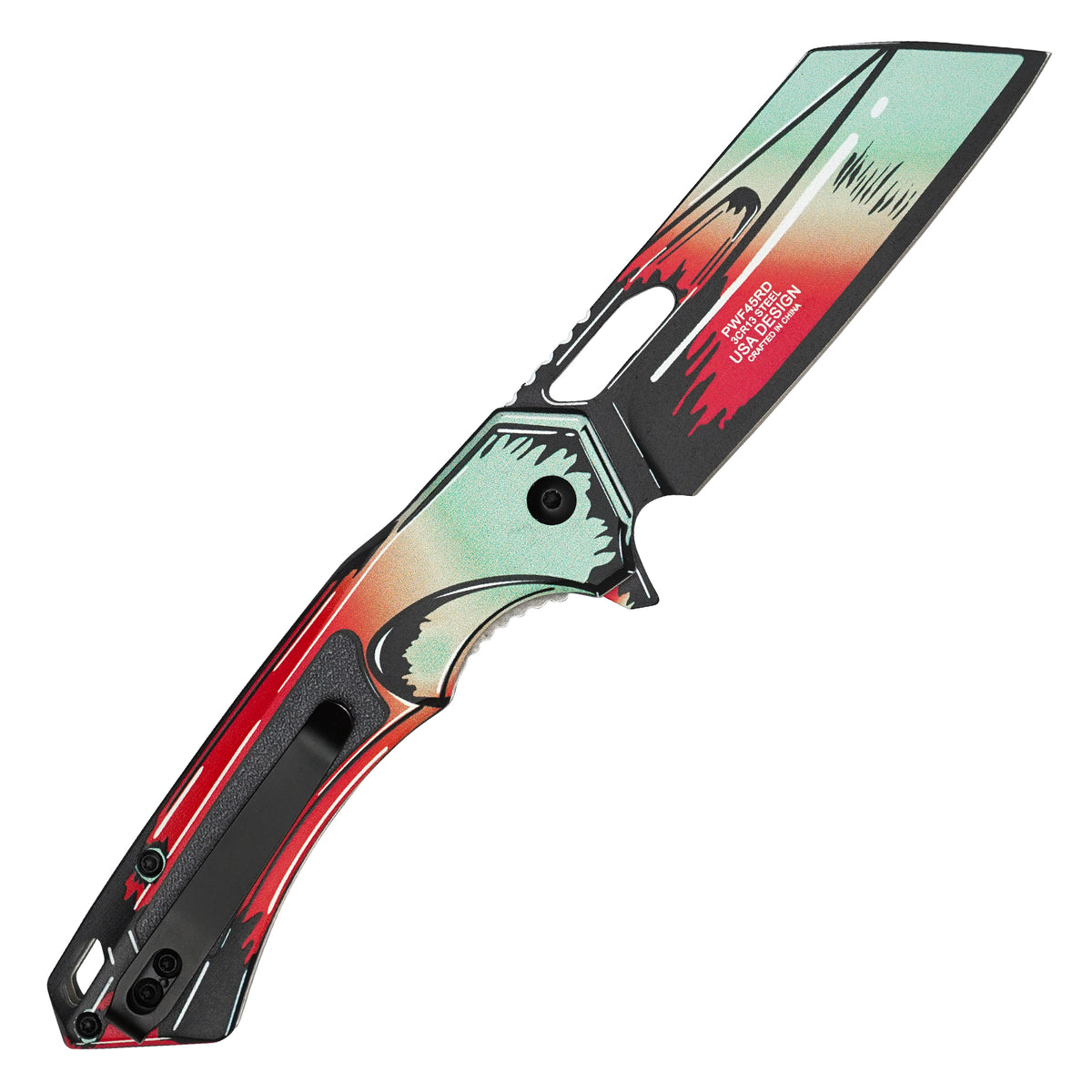 Wartech - Heatwave Cell Shade | Collectible Spring Assisted Pocket Cleaver