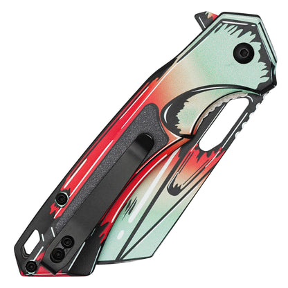 Wartech - Heatwave Cell Shade | Collectible Spring Assisted Pocket Cleaver
