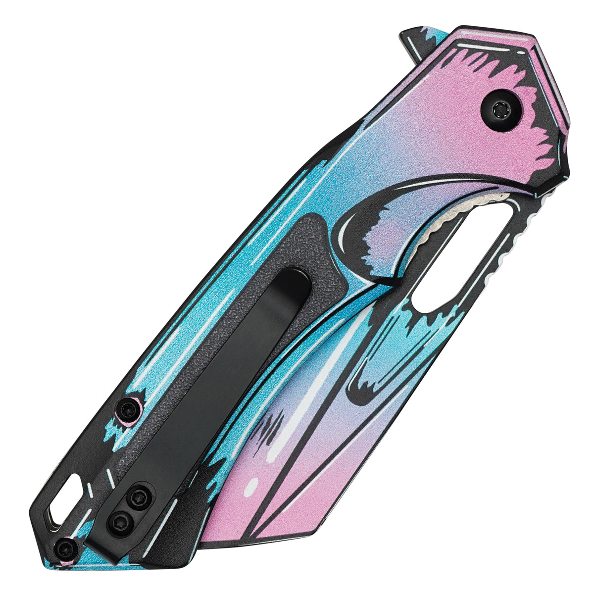 Wartech - Neon Cell Shade  | Collectible Spring Assisted Pocket Cleaver